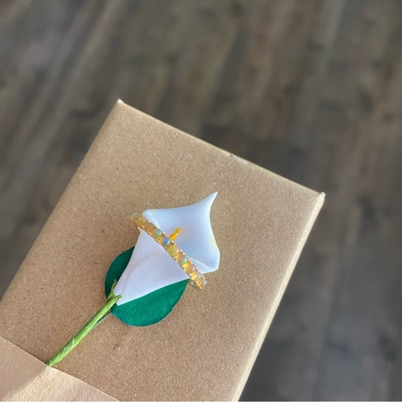 Mejuri Opal Half Eternity Band 14K Yellow Gold Size 7 - Picture 14 of 15